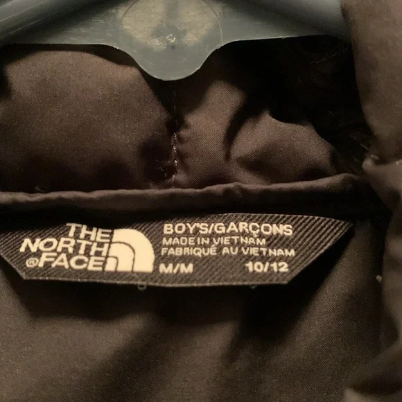 **DONATING** The North Face Hooded Puffer Jacket, Big Boys, Navy, Sz 10/12 - Picture 2 of 5